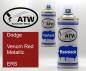Preview: Dodge, Venom Red Metallic, ERS: 400ml Sprühdose + 400ml Klarlack - Set, von ATW Autoteile West.